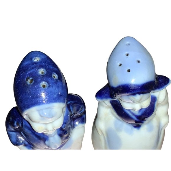Blue Dutch boy girl salt pepper. Blue White - Picture 4 of 10